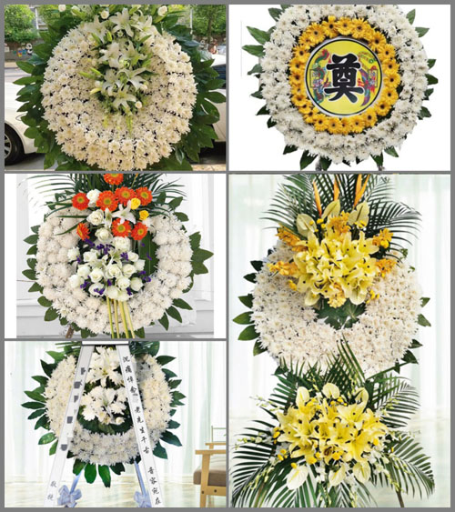广东肇庆市德庆县永丰镇紫迳村花圈速递